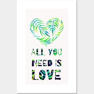 Tropical Design "All you need is love" Posters and Art